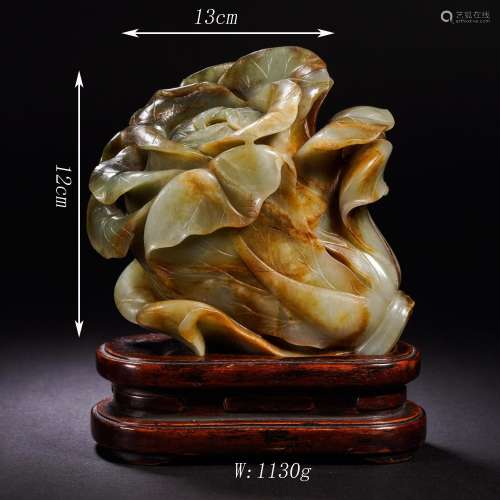 Carved Jade Cabbage Ornament