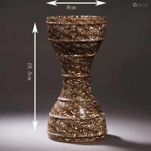 Twisted Tire Glaze Vase