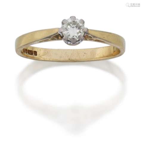 An 18 Carat Gold Diamond Solitaire Ring