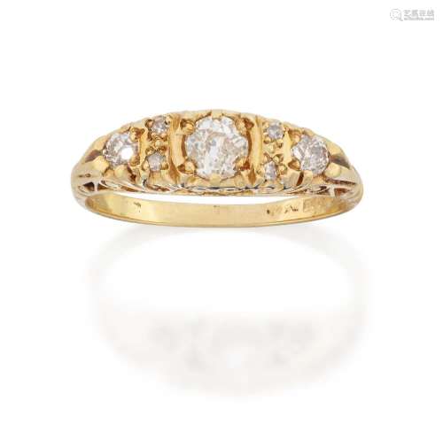 An 18 Carat Gold Diamond Three Stone Ring
