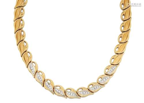 An 18 Carat Gold Diamond Necklace by Chiampesan