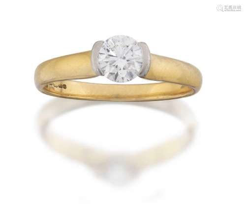 An 18 Carat Gold Diamond Solitaire Ring