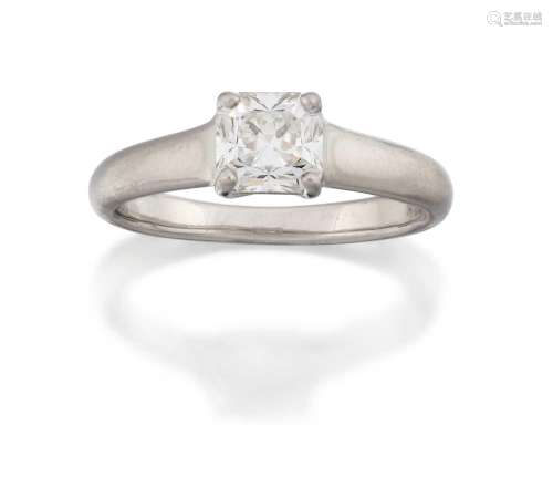 A Diamond Solitaire `Lucida` Ring by Tiffany & Co.