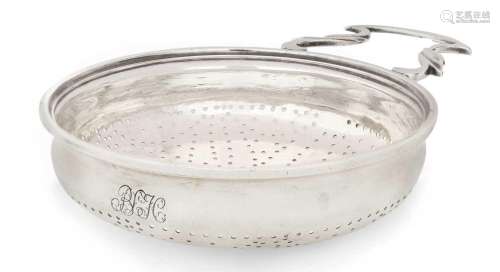 A George III Silver Lemon-Strainer by Samuel Herbert and Co....