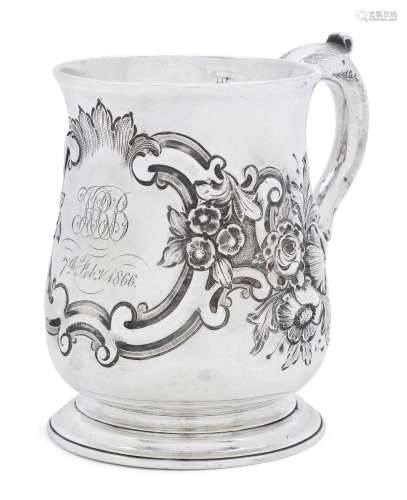 A George II Silver Mug by Thomas Rush, London, 1738