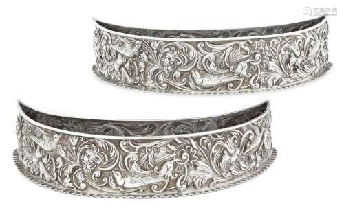 A Pair of Victorian Silver Dishes by William Comyns, London,...