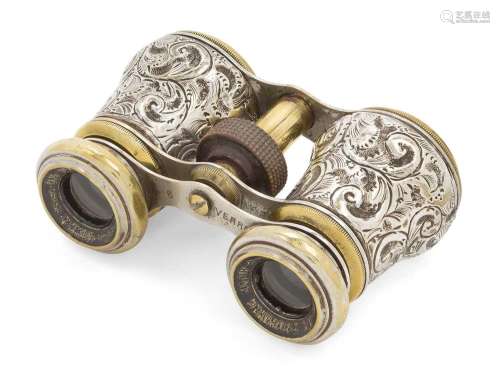 A Pair of Victorian Silver and Brass-Mounted `Le Sporting Cl...