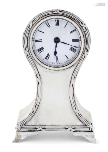 An Edward VII Silver Timepiece by William Comyns and Sons, L...