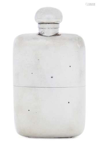 A George V Silver Spirit-Flask by Brook and Son, London, 191...