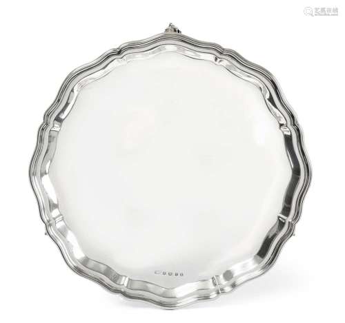 A George V Silver Salver by Emile Viners, Sheffield, 1933
