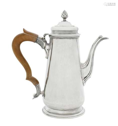 An Elizabeth II Silver Coffee-Pot by Walter H. Willson Ltd.,...