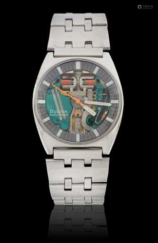 Bulova: A Stainless Steel Electronic Centre Seconds "Sp...