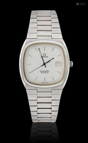 Omega: A Stainless Steel Calendar Centre Seconds Wristwatch ...