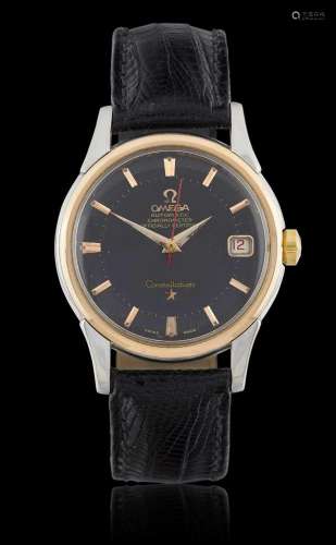 Omega: A Steel and Gold Automatic Calendar Centre Seconds Wr...