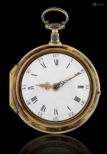 Geo Taylor: An Under Painted Horn Verge Pocket Watch signed ...