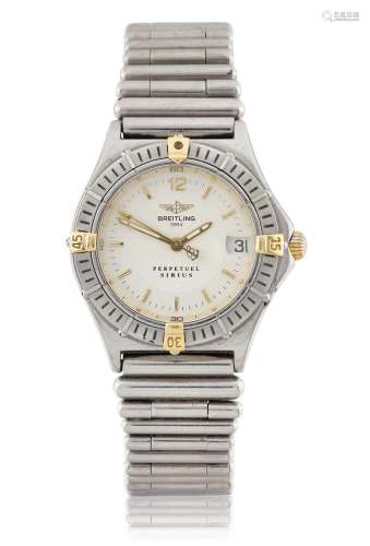 Breitling: A Lady`s Stainless Steel Calendar Centre Seconds ...