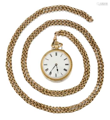 A Lady`s 18 Carat Gold Fob Watch circa 1900