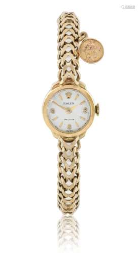 Rolex: A Lady`s 9 Carat Gold Wristwatch signed Rolex, Precis...