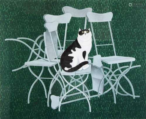 Jan Baker (norwegisch, 1939), Katze,