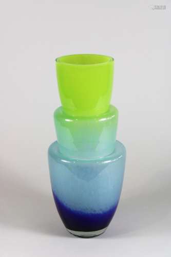 Glasvase, Rosenthal, 20. Jh., Polychromes Glas