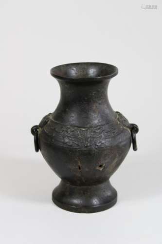 Vase, China, Bronze, ohne Marke