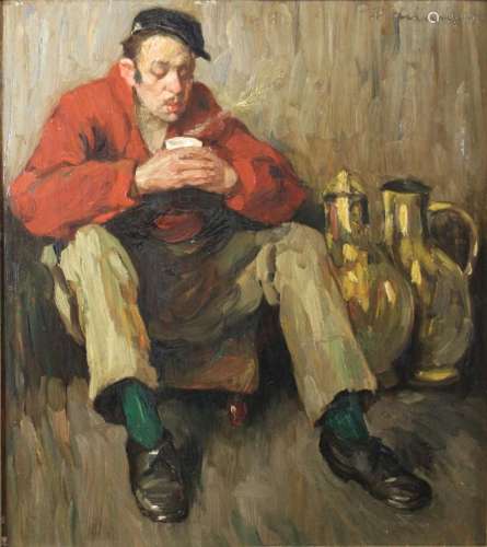 Walter Wilhelm Heimig (1880-1955), Öl auf Holz