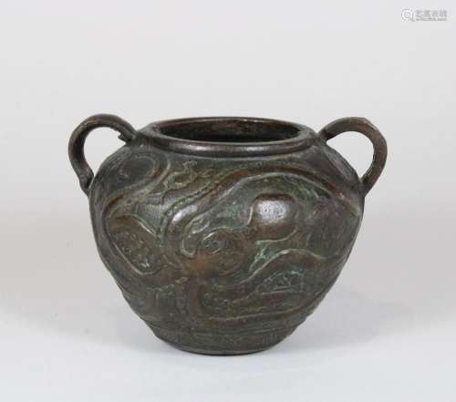 Kleine Vase, China, Bronze