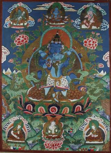 Thangka, Tibet/China, 19. Jh.