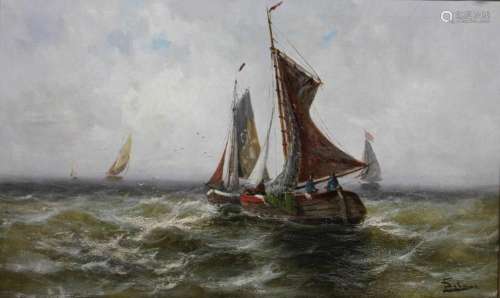 Victor Delmar, Fischerboote auf hoher See