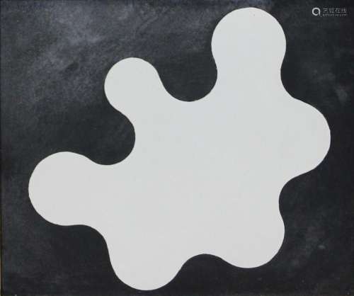 Möbius, abstrakte Komposition, 1985, Mischtechnik auf Platte