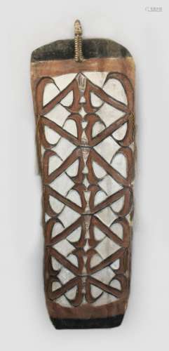 Papua Neuguinea, Stamm Asmat, Holzschild