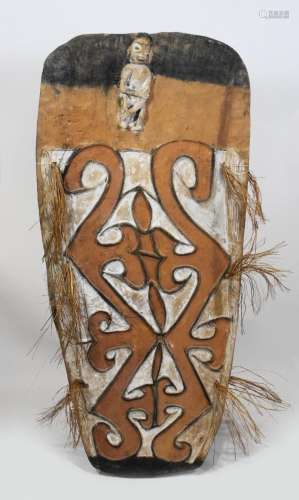 Papua Neuguinea, Stamm Asmat, Holzschild