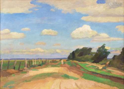 Udo Peters (Hannover 1884 - Worpswede 1964). Landscape.