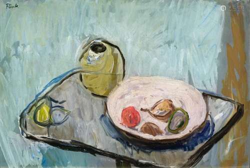 Fritz Flinte (Hamburg 1876 - Hamburg 1963). Table Still Life...