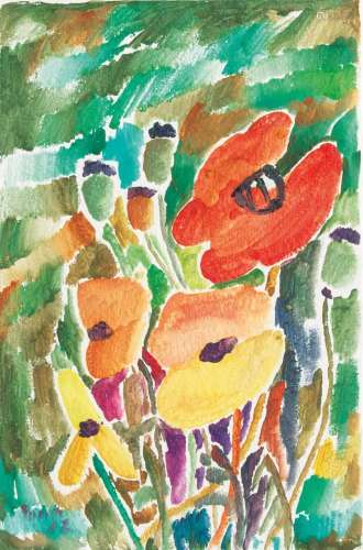 Siegward Sprotte (Potsdam 1913 - Kampen/Sylt 2004). Poppies.