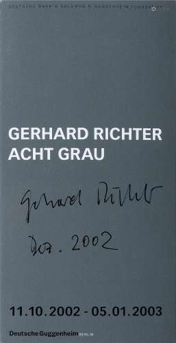 Gerhard Richter (Dresden 1932). Gerhard Richter - Eight Grey...