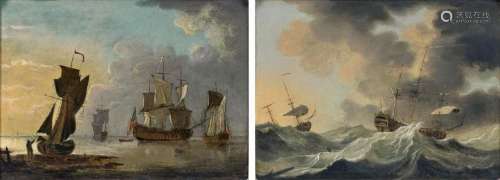 Dutch Marine painter active mid 18th cent. Companion Pieces:...