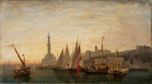 Théodore Gudin (Paris 1802 - Boulogne-sur-Seine 1880). Boats...