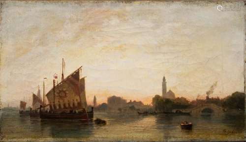Théodore Gudin (Paris 1802 - Boulogne-sur-Seine 1880). Boats...