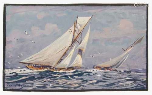 Claus Bergen (Stuttgart 1885 - Lenggries 1964). Regatta.