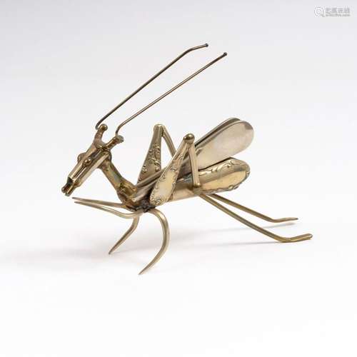 Gerard Bouvier (Caen 1942). A Cutlery Sculpture  Grasshopper...