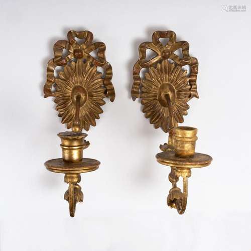 A Pair of Small Louis XVI Style Wall Lights.