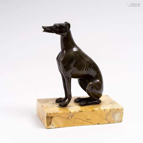 Paperweight Sitting Greyhound.