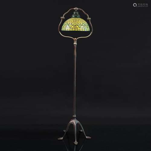 Tiffany Studios  Vine border  Bell Floor Lamp.