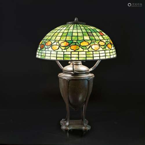 Tiffany Studios A Large Greek Design Table Lamp  Vine Border...