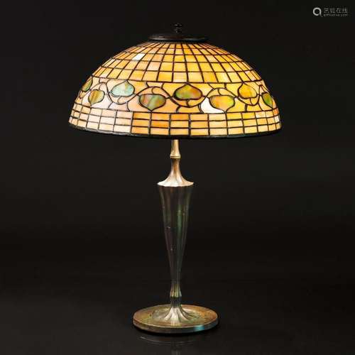 Tiffany Studios A  Greek  Table Lamp  Vine Border .