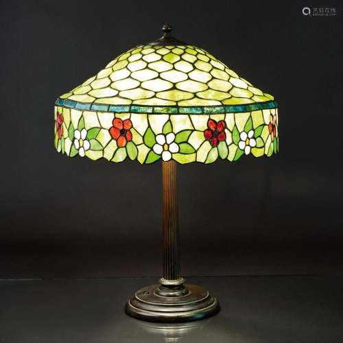 A Large Art Nouveau Table Lamp.