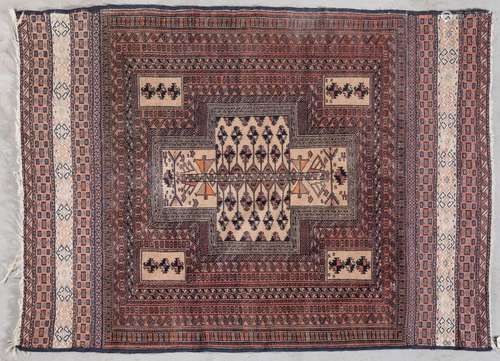 TAPIS chaine trame velours laine. Afghanistan dit Beloutch. ...