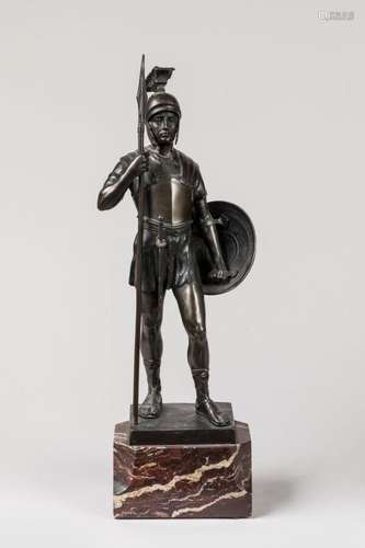 A. SCHMIDT (XIXème - XXème siècle). Centurion romain. SCULPT...