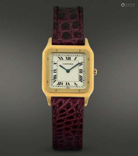 CARTIER - Santos Dumont Paris Extraplat in oro 18 kt carica ...